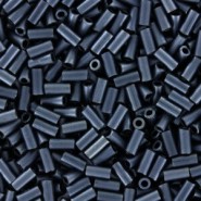 Miyuki Bugle 3mm Beads Matte gunmetal BGL1-2001